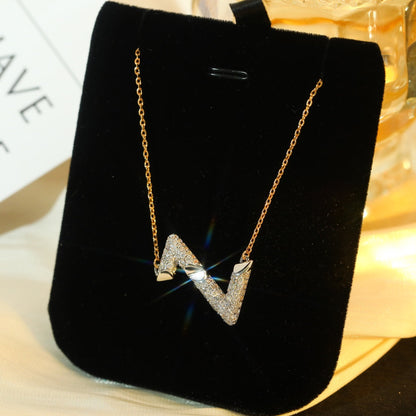 [Royal Jewellery]VOLT SILVER DIAMOND PEDANT NECKLACE
