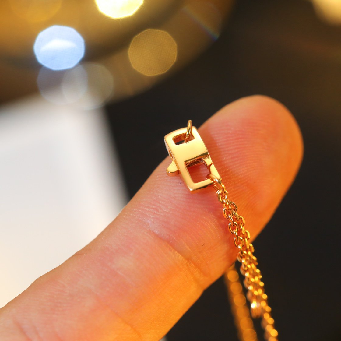 [Royal Jewellery]STAR AND SUN DIAMOND PINK GOLD NECKLACE