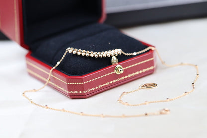 [Royal Jewellery]CLASH PINK GOLD NECKLACE