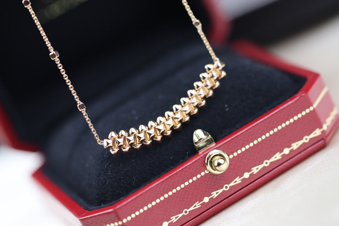 [Royal Jewellery]CLASH PINK GOLD NECKLACE