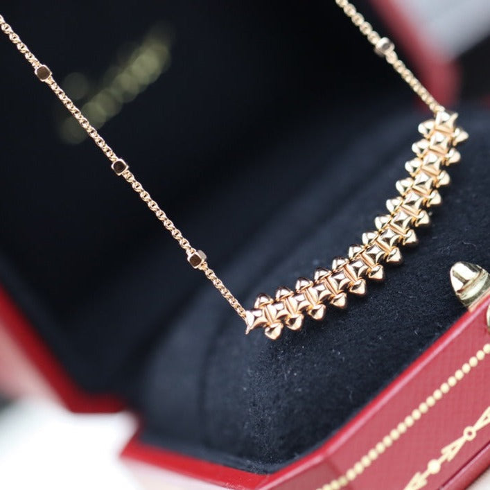 [Royal Jewellery]CLASH PINK GOLD NECKLACE