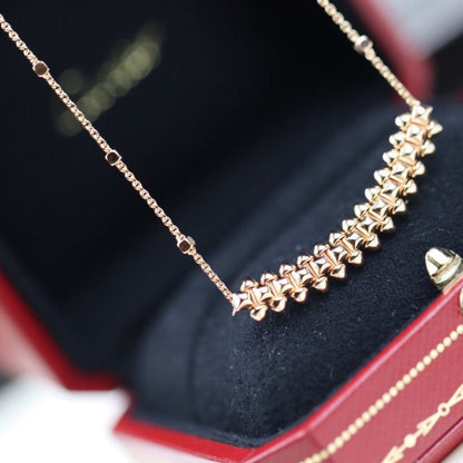 [Royal Jewellery]CLASH PINK GOLD NECKLACE