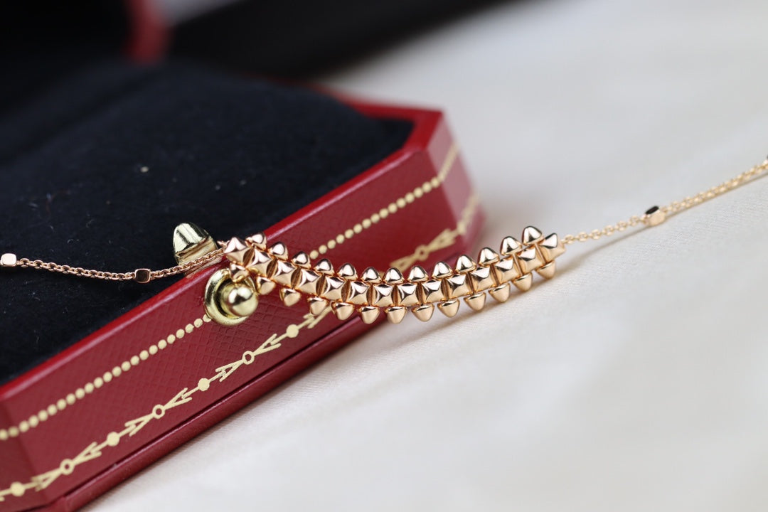[Royal Jewellery]CLASH PINK GOLD NECKLACE