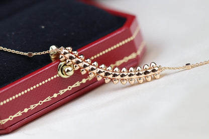 [Royal Jewellery]CLASH PINK GOLD NECKLACE