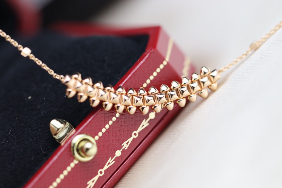 [Royal Jewellery]CLASH PINK GOLD NECKLACE