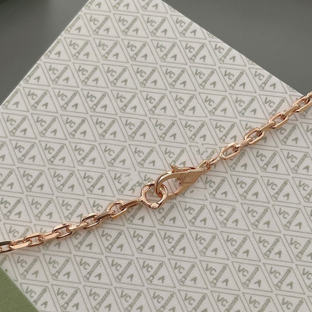 [Royal Jewellery]LUCKY SPRING 15 MOTIFS ROSE GOLD NECKLACE