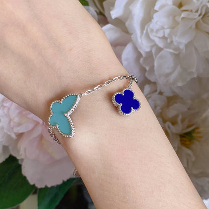 [Royal Jewellery]LUCKY SPRING SILVER BRACELET 4 MOTIF