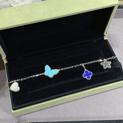 [Royal Jewellery]LUCKY SPRING SILVER BRACELET 4 MOTIF