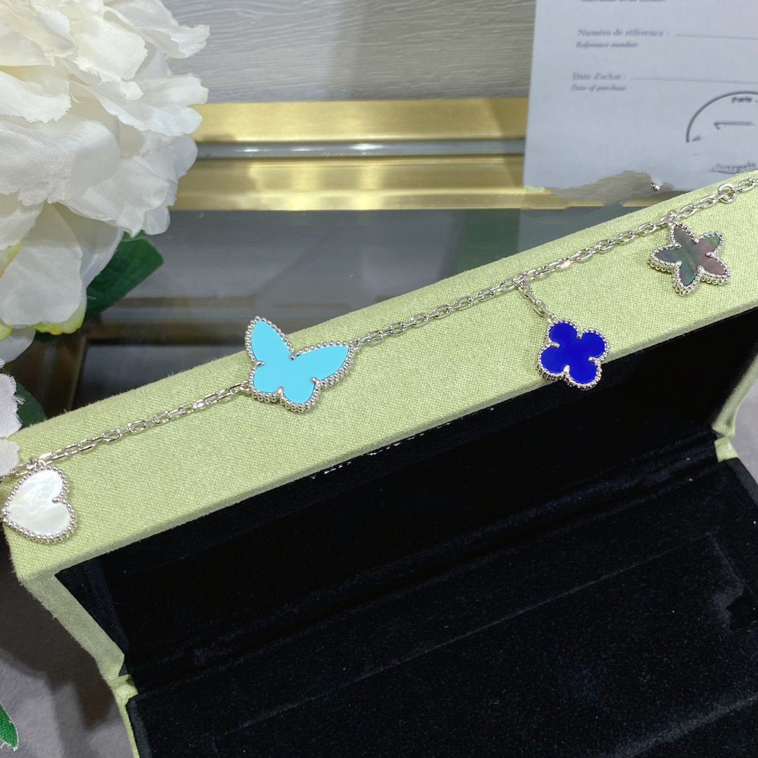 [Royal Jewellery]LUCKY SPRING SILVER BRACELET 4 MOTIF
