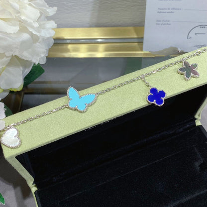[Royal Jewellery]LUCKY SPRING SILVER BRACELET 4 MOTIF