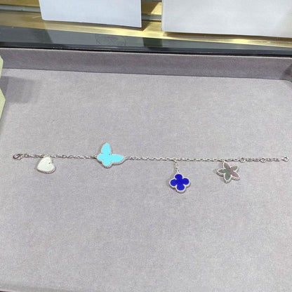 [Royal Jewellery]LUCKY SPRING SILVER BRACELET 4 MOTIF