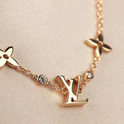 [Royal Jewellery]STAR AND SUN 7 MOTIFS GOLD BRACELET