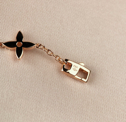 [Royal Jewellery]STAR AND SUN 7 MOTIFS GOLD BRACELET