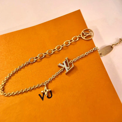 [Royal Jewellery]LOGO STAR MOTIF GOLD BRACELET