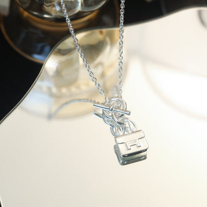 [Royal Jewellery]POP H PEDANT SILVER NECKLACE