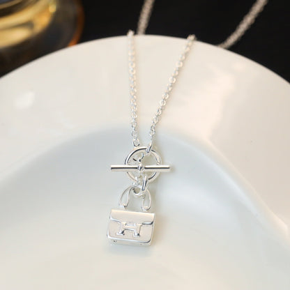 [Royal Jewellery]POP H PEDANT SILVER NECKLACE