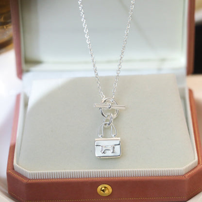 [Royal Jewellery]POP H PEDANT SILVER NECKLACE