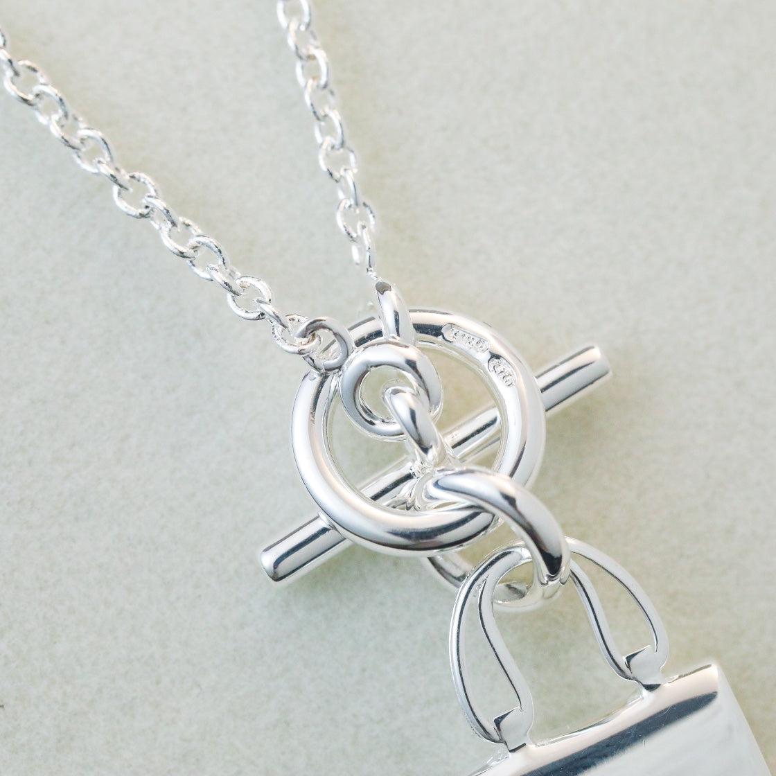 [Royal Jewellery]POP H PEDANT SILVER NECKLACE