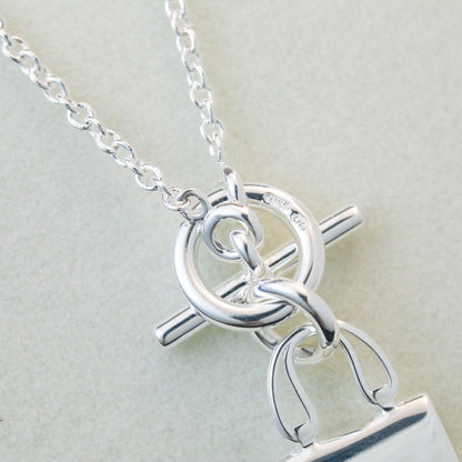 [Royal Jewellery]POP H PEDANT SILVER NECKLACE