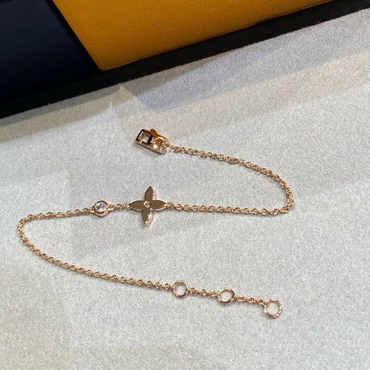 [Royal Jewellery]STAR DIAMOND PINK GOLD BRACELET
