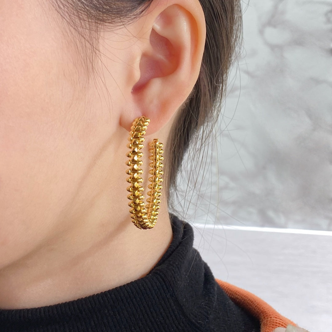 [Royal] CLASH HOOP LARGE EARRINGS