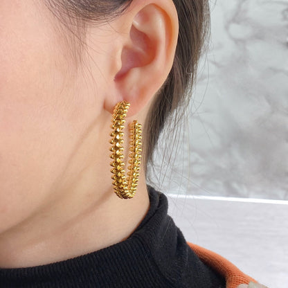 [Royal Jewellery]CLASH HOOP EARRINGS