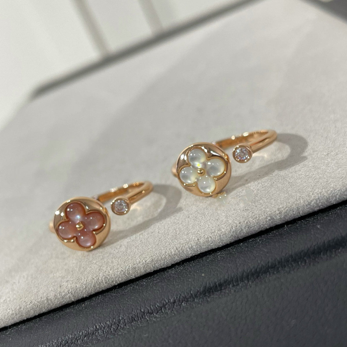 [Royal Jewellery]SUN 1 DIAMOND PINK MOP RING