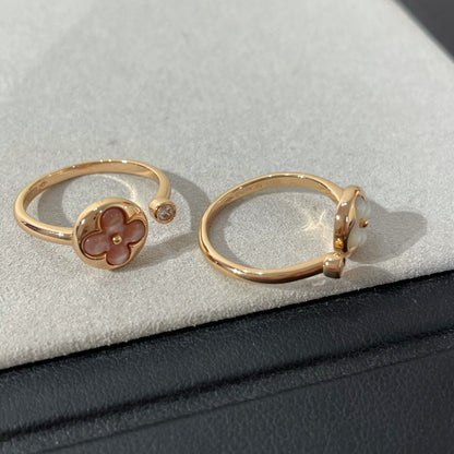 [Royal Jewellery]SUN 1 DIAMOND PINK MOP RING