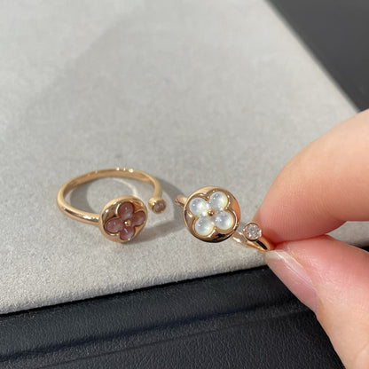 [Royal Jewellery]SUN 1 DIAMOND PINK MOP RING
