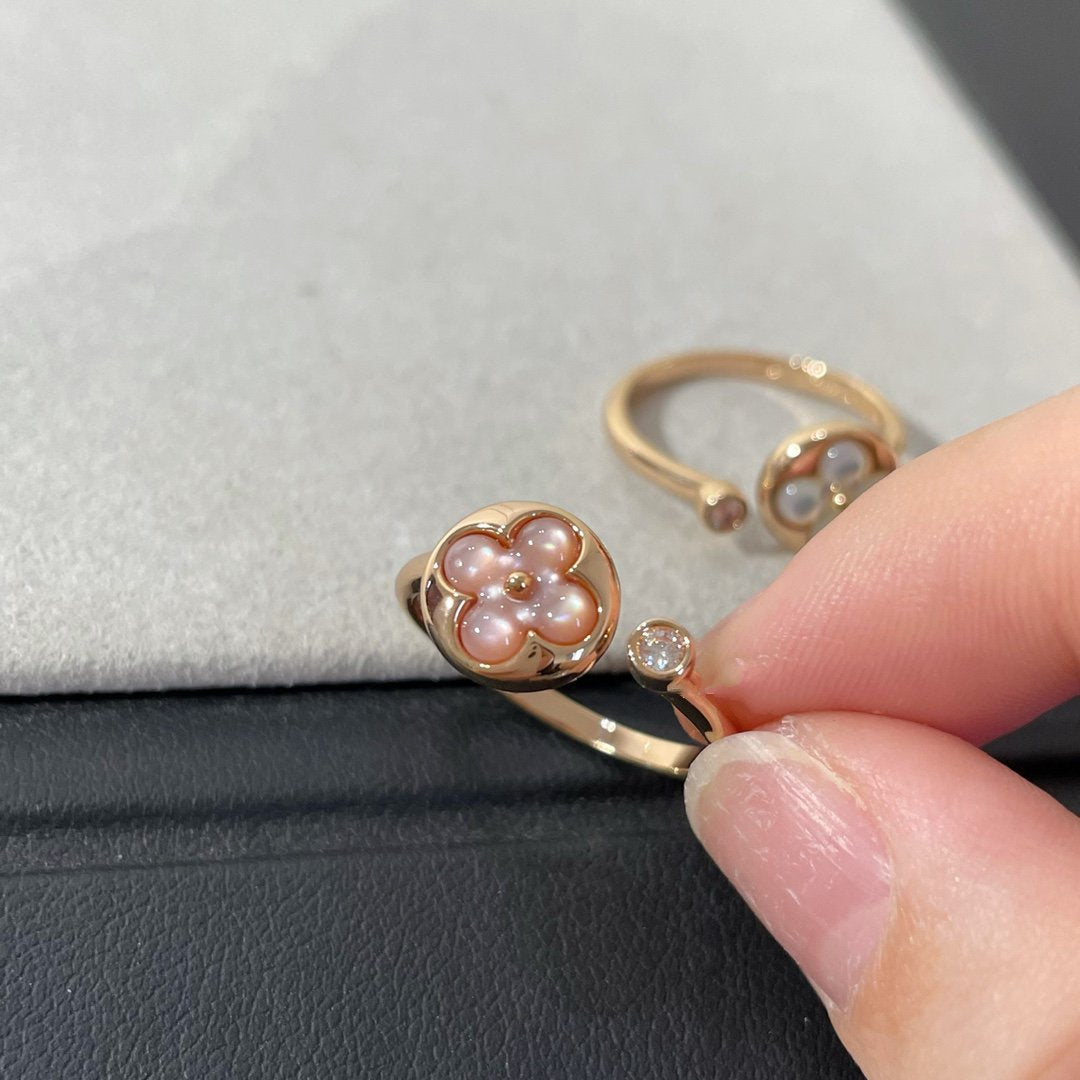 [Royal Jewellery]SUN 1 DIAMOND PINK MOP RING