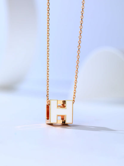 [Royal Jewellery]H CAGE PINK GOLD NECKLACE