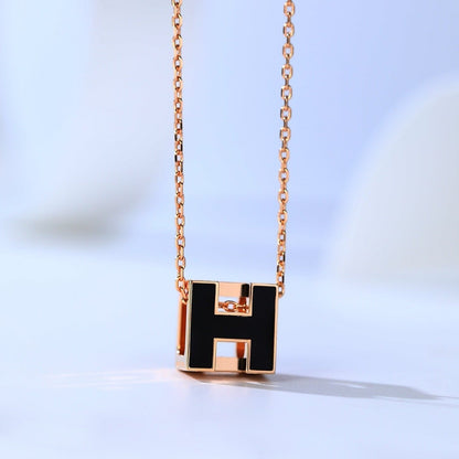 [Royal Jewellery]H CAGE PINK GOLD NECKLACE