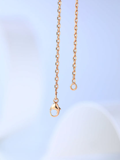 [Royal Jewellery]H CAGE PINK GOLD NECKLACE