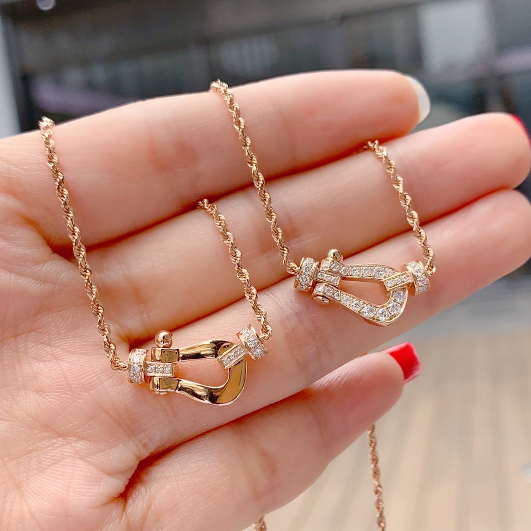 [Royal Jewellery]FORCE 10 PINK GOLD DIAMOND NECKLACE