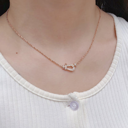 [Royal Jewellery]FORCE 10 PINK GOLD DIAMOND NECKLACE