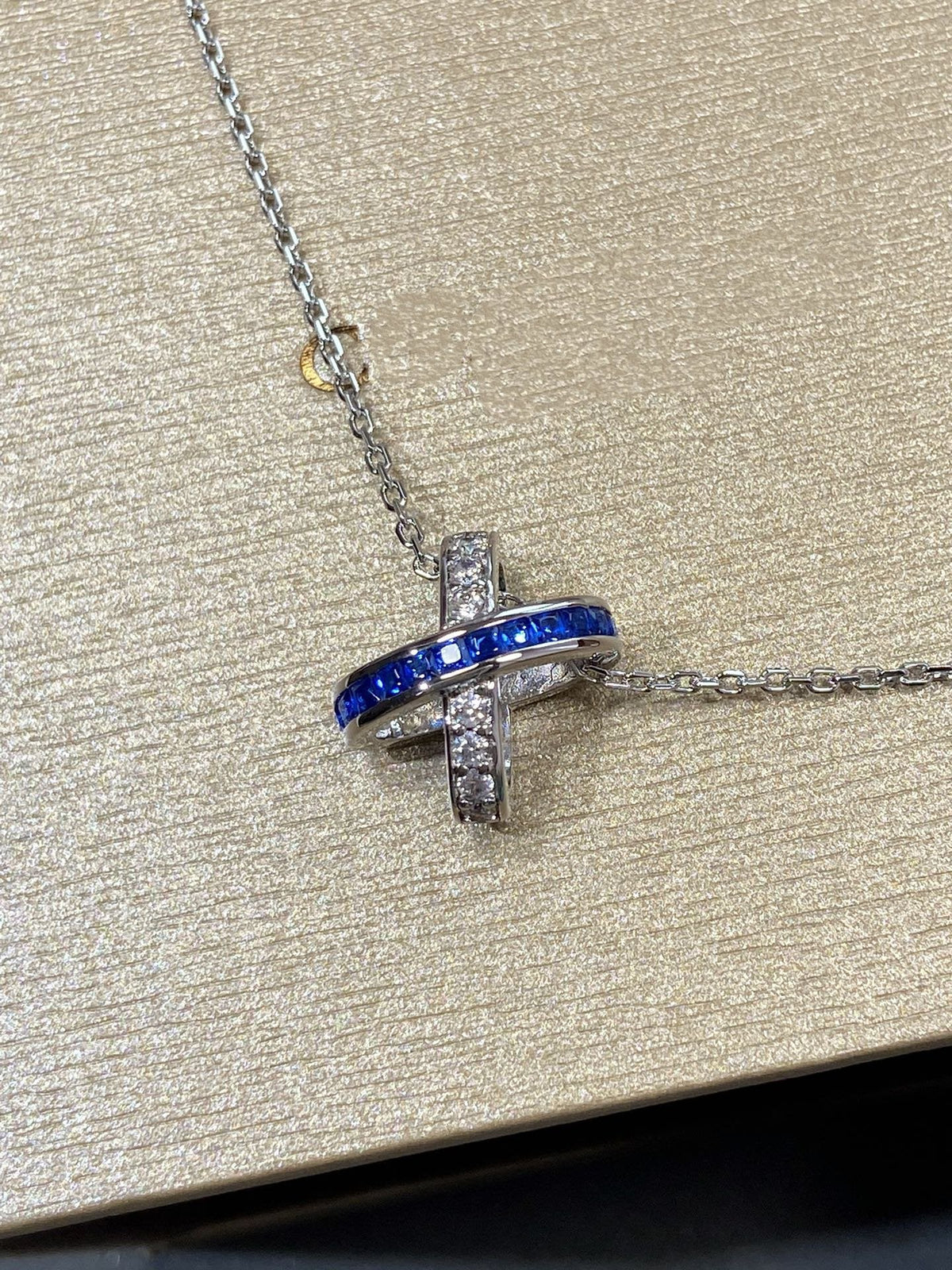 [Royal Jewellery]LIENS DIAMOND SILVER NECKLACE