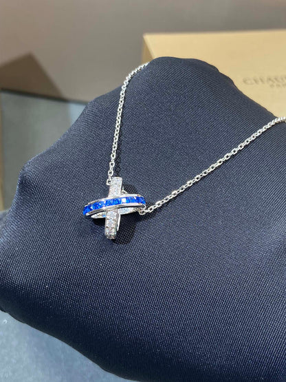 [Royal Jewellery]LIENS DIAMOND SILVER NECKLACE