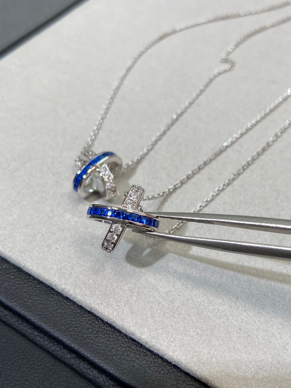 [Royal Jewellery]LIENS DIAMOND SILVER NECKLACE