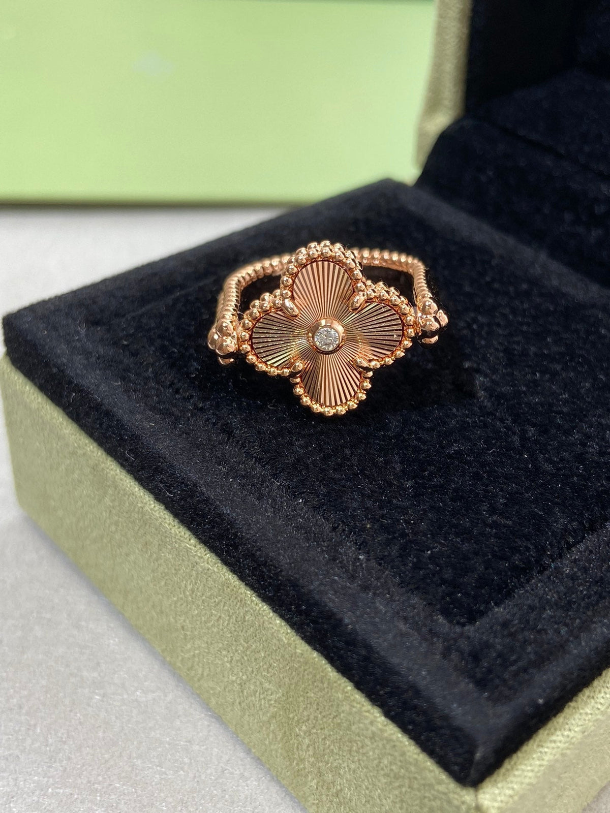 [Royal]CLOVER RIVERSIBLE RING ROSE GOLD COLLECTION