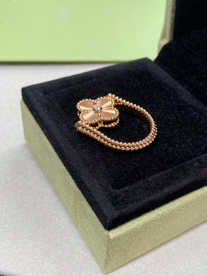 [Royal Jewellery]CLOVER RIVERSIBLE ROSE GOLD RING