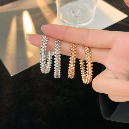 [Royal] CLASH HOOP LARGE EARRINGS