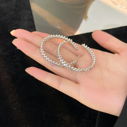 [Royal] CLASH HOOP LARGE EARRINGS