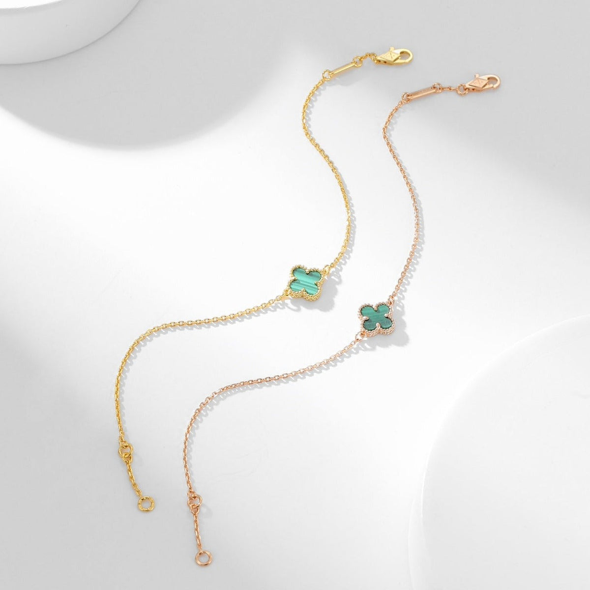 [Royal Jewellery]CLOVER BRACELET MALACHITE 1 MOTIF