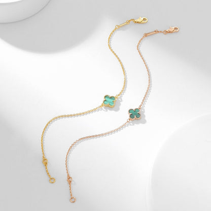 [Royal Jewellery]CLOVER BRACELET MALACHITE 1 MOTIF