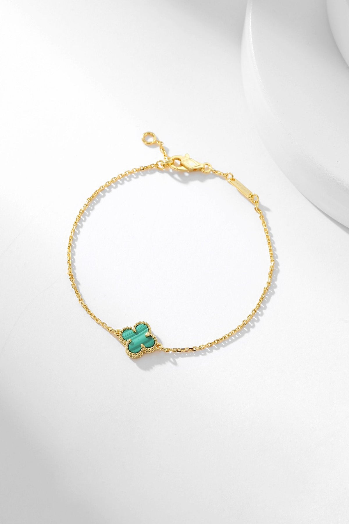 [Royal Jewellery]CLOVER BRACELET MALACHITE 1 MOTIF
