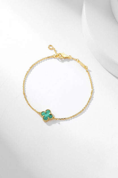 [Royal Jewellery]CLOVER BRACELET MALACHITE 1 MOTIF