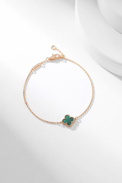[Royal Jewellery]CLOVER BRACELET MALACHITE 1 MOTIF