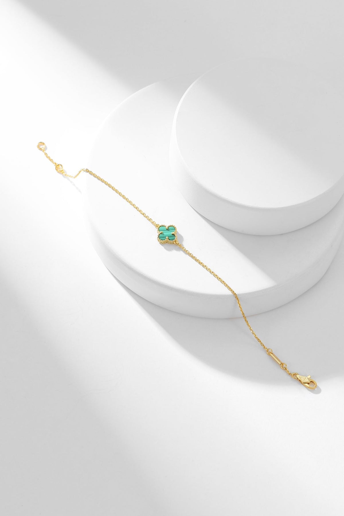 [Royal Jewellery]CLOVER BRACELET MALACHITE 1 MOTIF