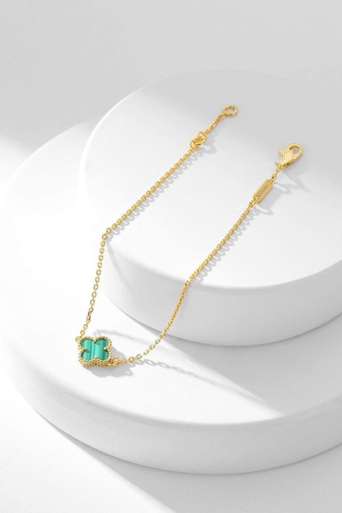 [Royal Jewellery]CLOVER BRACELET MALACHITE 1 MOTIF
