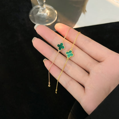 [Royal Jewellery]CLOVER BRACELET MALACHITE 1 MOTIF